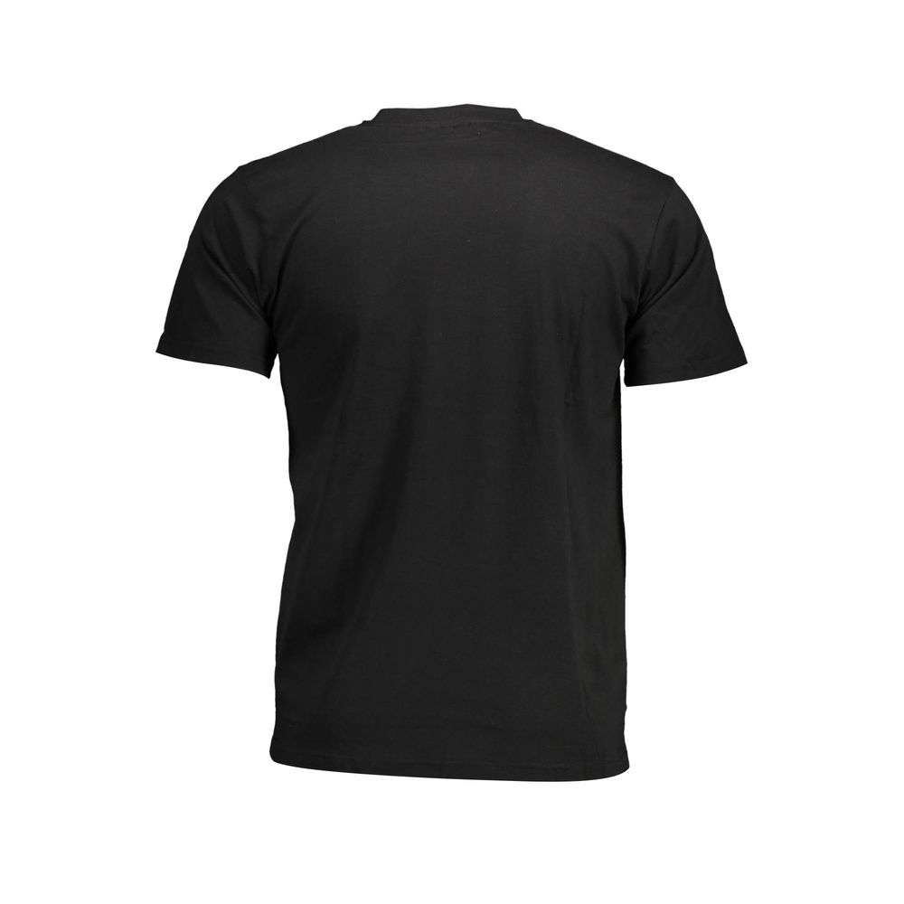 Schwarzes Herren-T-Shirt aus Baumwolle
