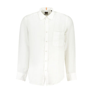 White Linen Men Shirt