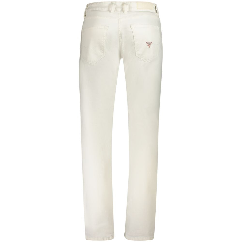 Weiße Herrenjeans aus Baumwolle