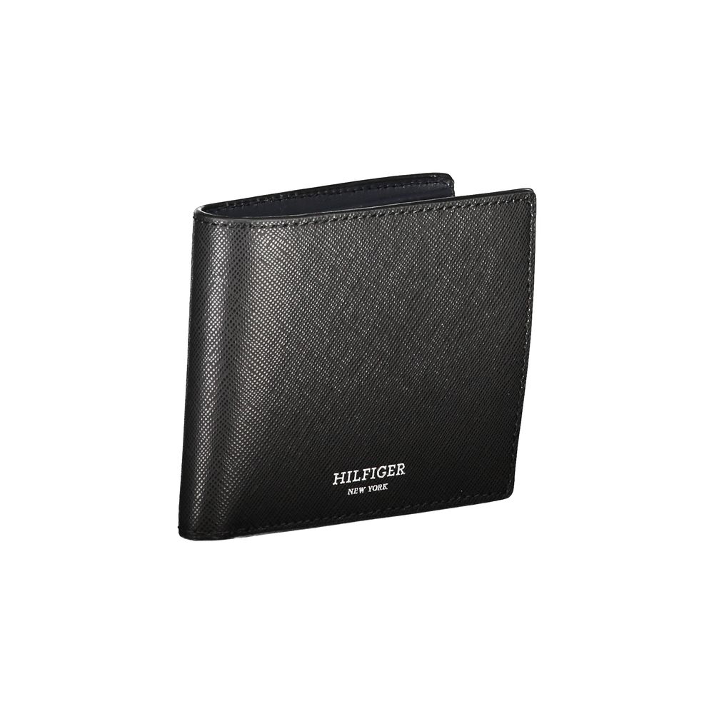 Schwarze Lederbrieftasche