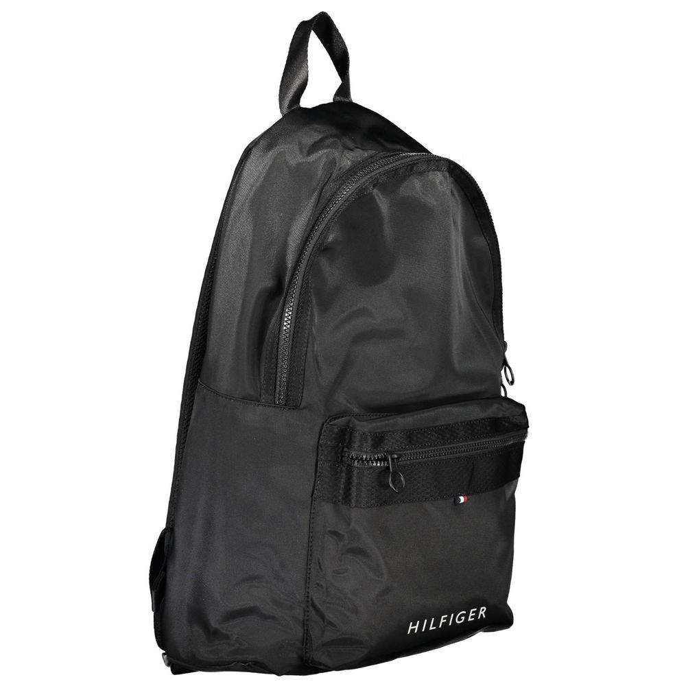 Schwarzer Polyester Herren Rucksack
