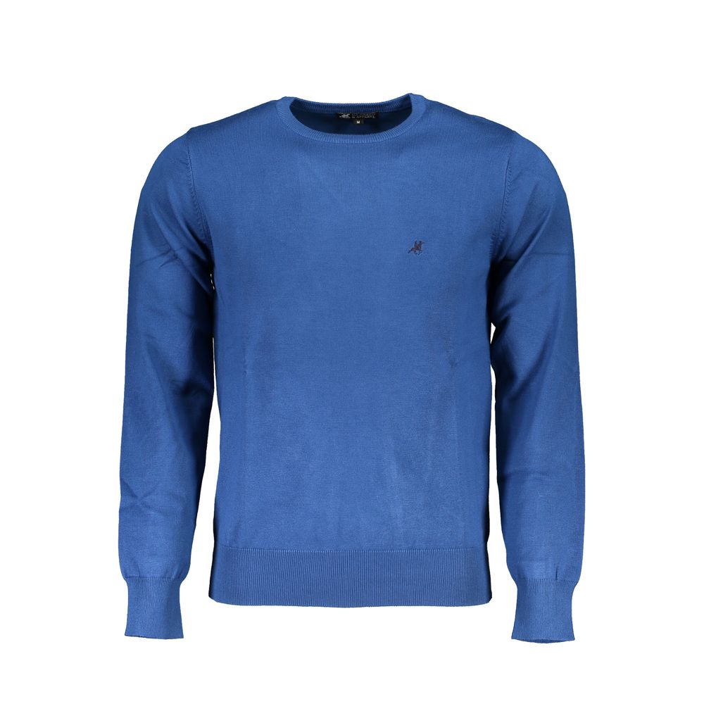 Blauer Nylonpullover