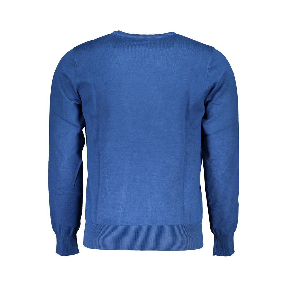 Blauer Nylonpullover