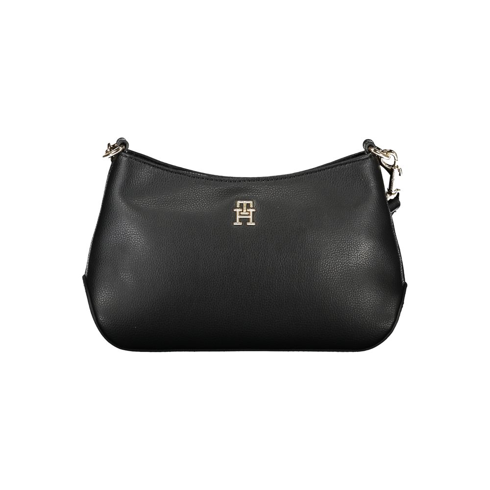 Schwarze Polyester-Handtasche