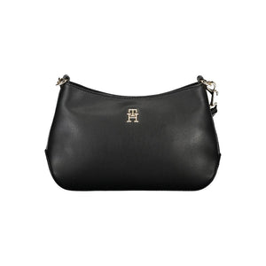 Schwarze Polyester-Handtasche