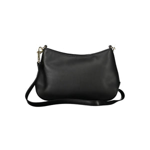 Schwarze Polyester-Handtasche