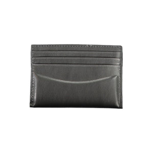 Schwarze Lederbrieftasche