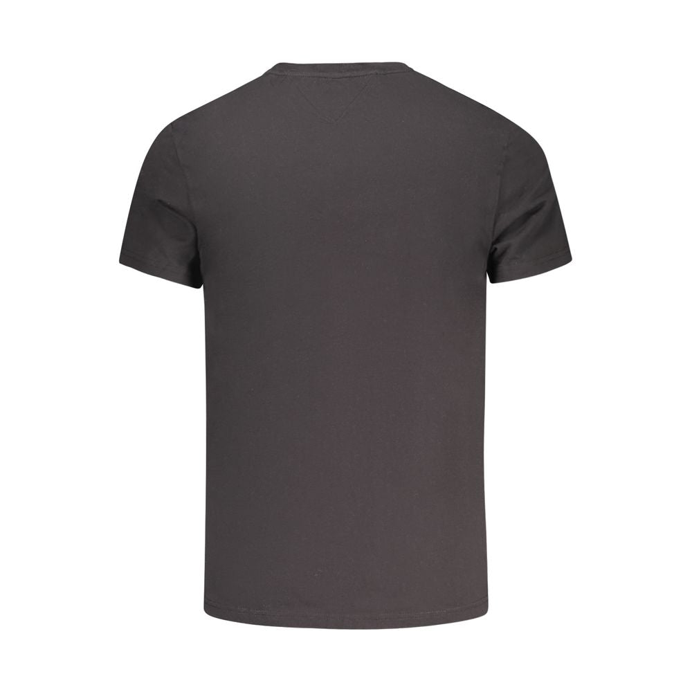 Schwarzes Herren-T-Shirt aus Baumwolle