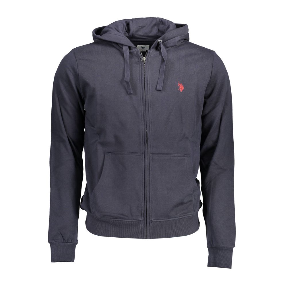 Blauer Baumwollpullover für Herren
