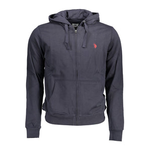 Blauer Baumwollpullover für Herren