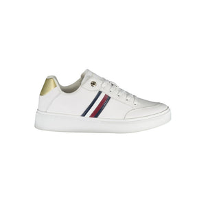 Weiße Leder Damen Sneaker