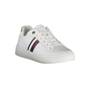 Weiße Leder Damen Sneaker