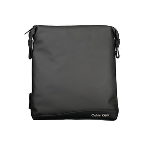 Elegante schwarze Umhängetasche mit Kontrastdetails