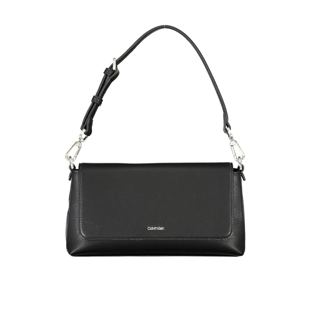 Schwarze Polyester-Handtasche