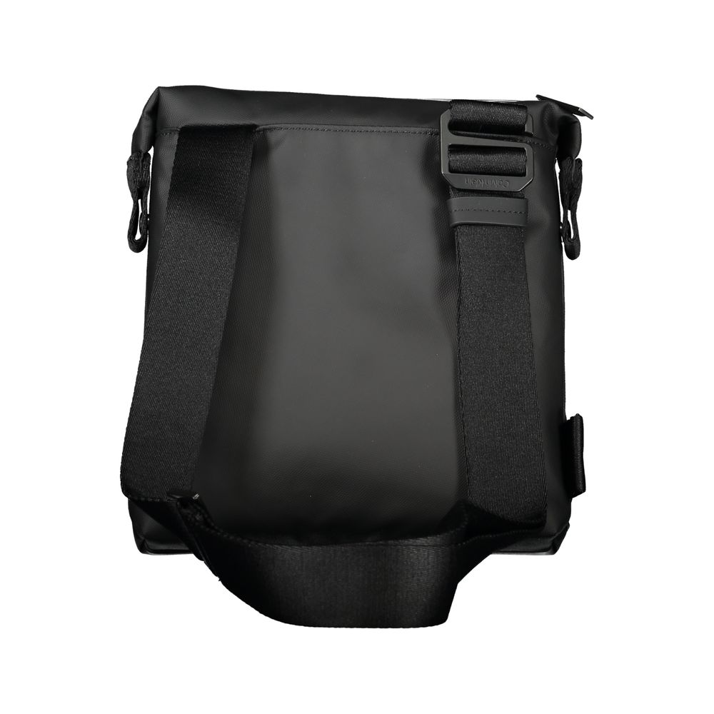 Elegante schwarze Umhängetasche mit Kontrastdetails