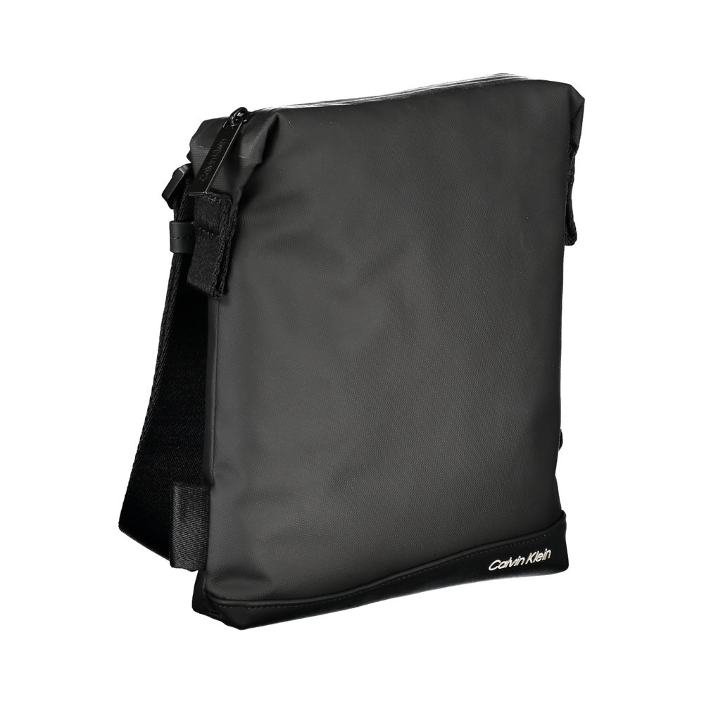 Elegante schwarze Umhängetasche mit Kontrastdetails