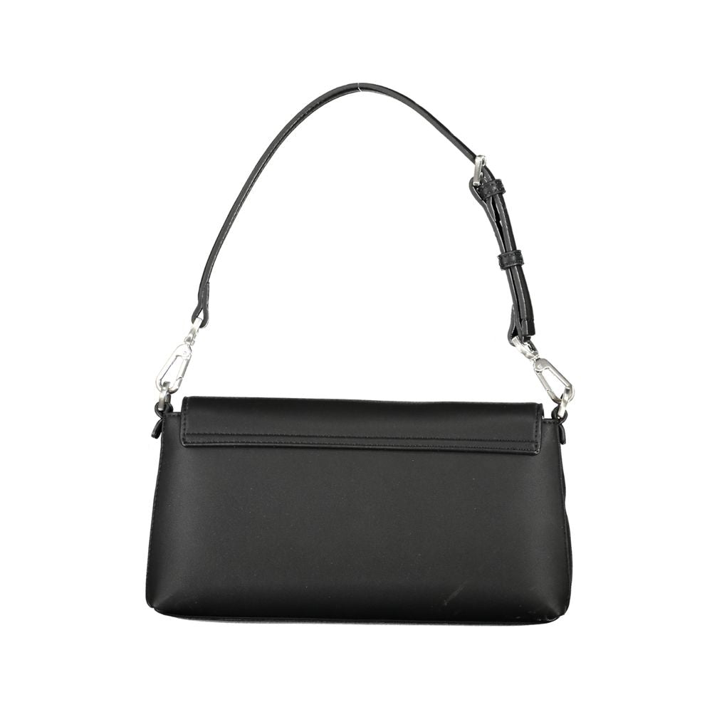 Schwarze Polyester-Handtasche