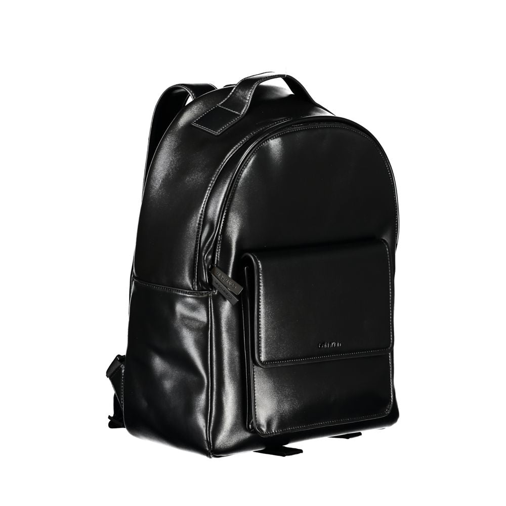 Eleganter schwarzer Urban-Rucksack mit Laptopfach