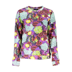 Eleganter lila Pullover mit Rundhalsausschnitt