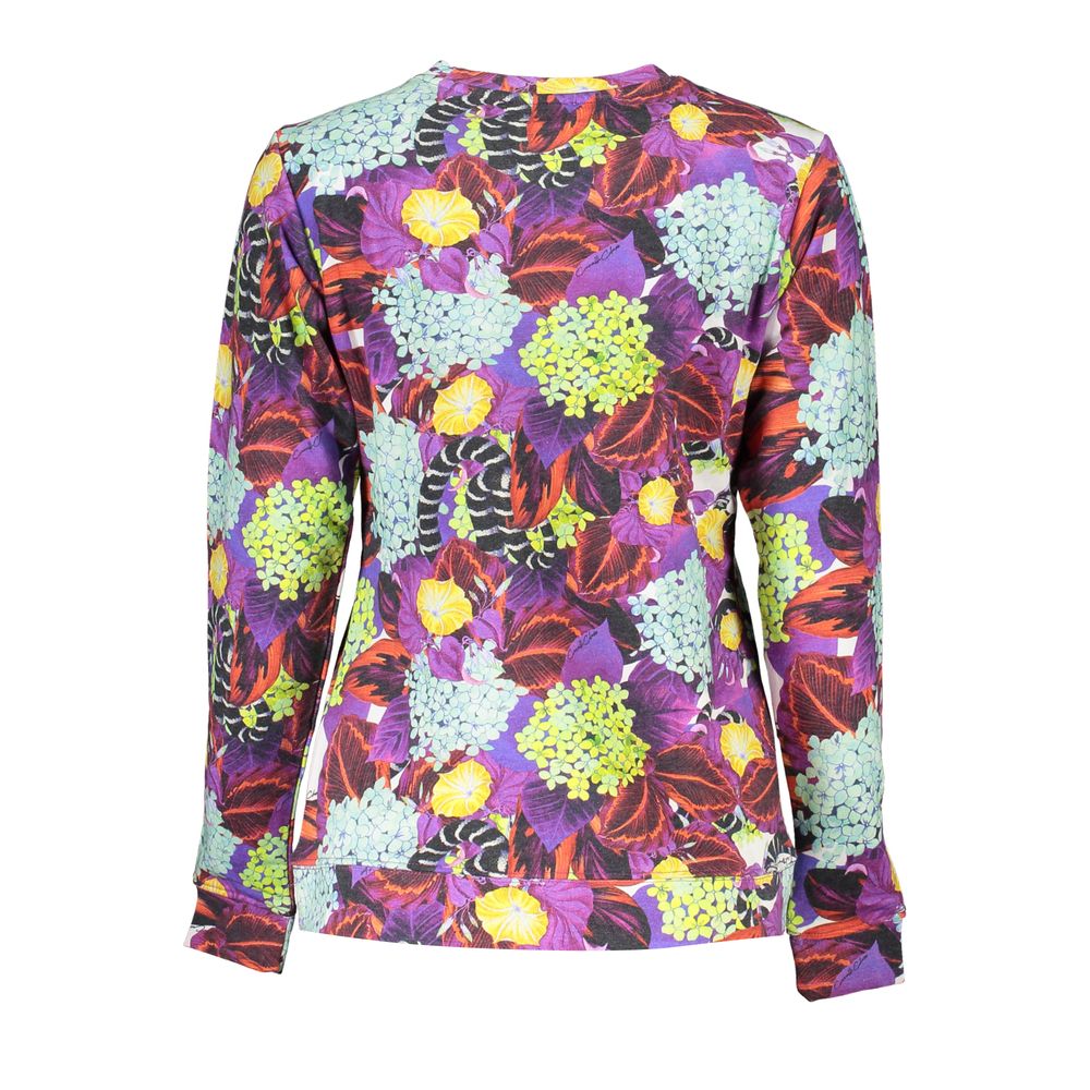 Eleganter lila Pullover mit Rundhalsausschnitt
