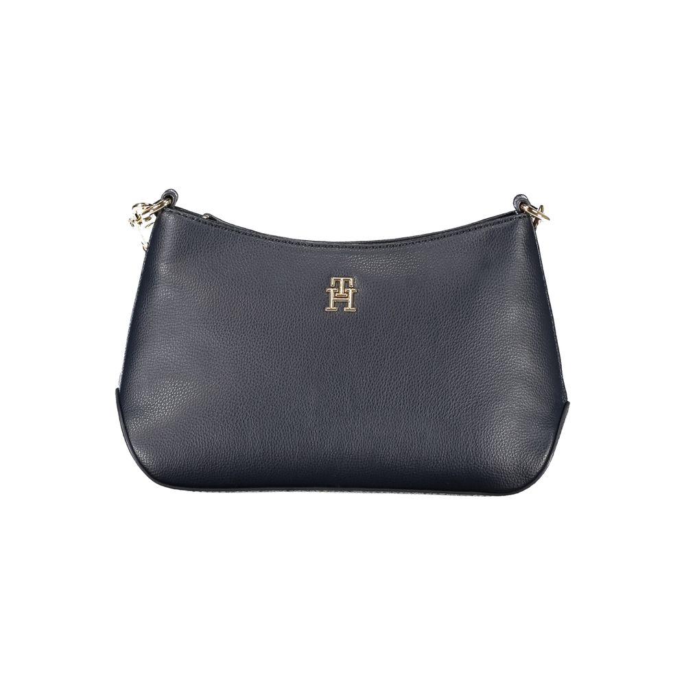 Blaue Polyester-Handtasche