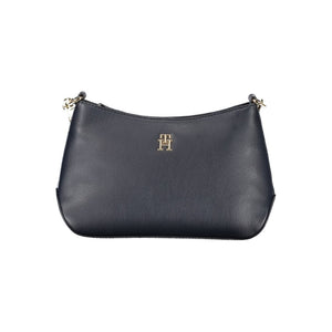 Blaue Polyester-Handtasche