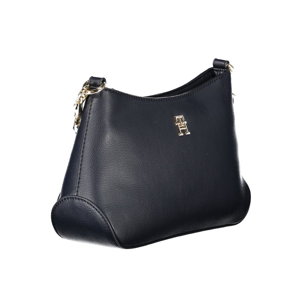 Blaue Polyester-Handtasche