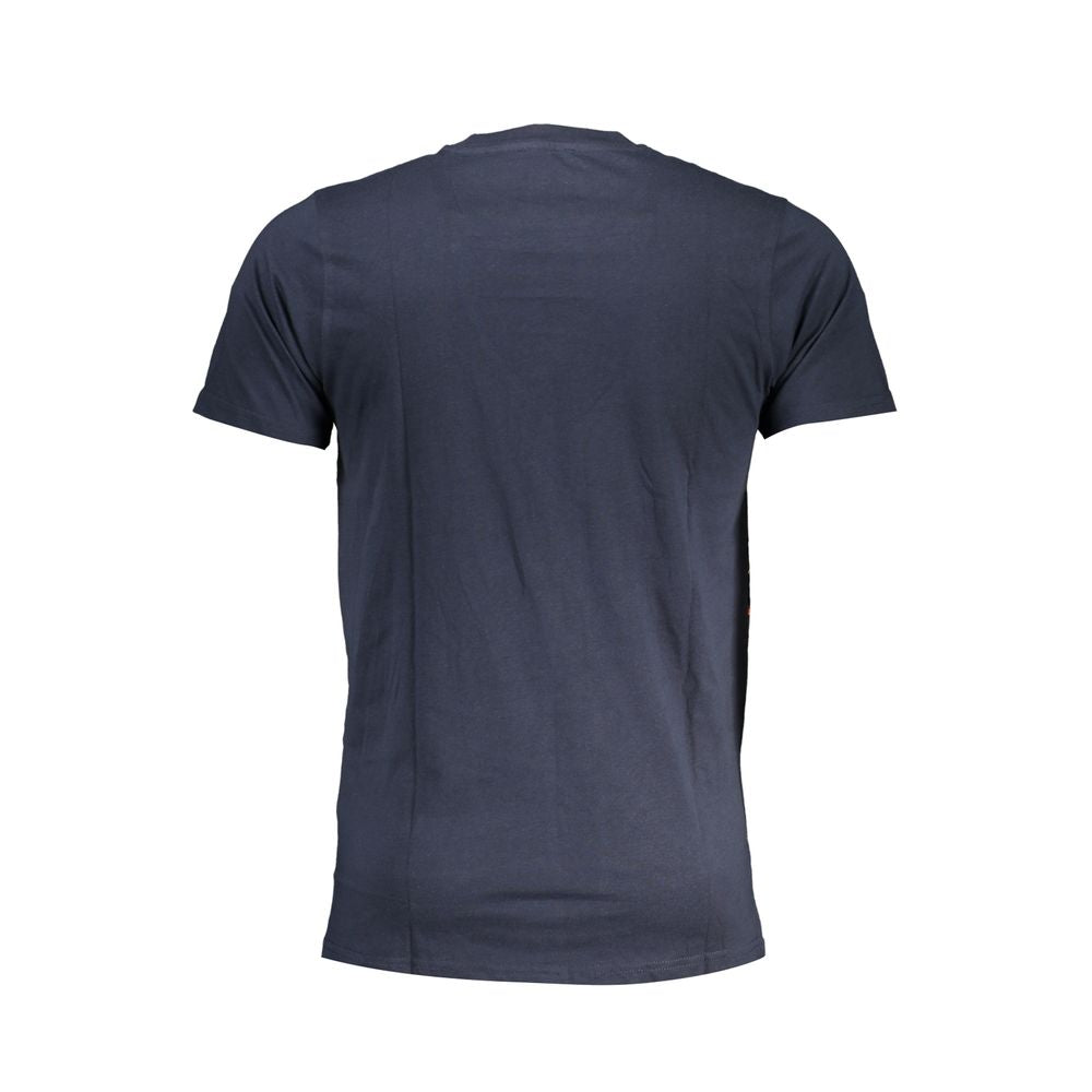 Blaues Baumwoll-T-Shirt