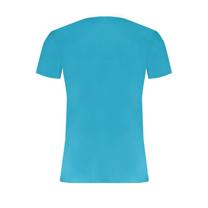 Hellblaues Herren-T-Shirt aus Baumwolle