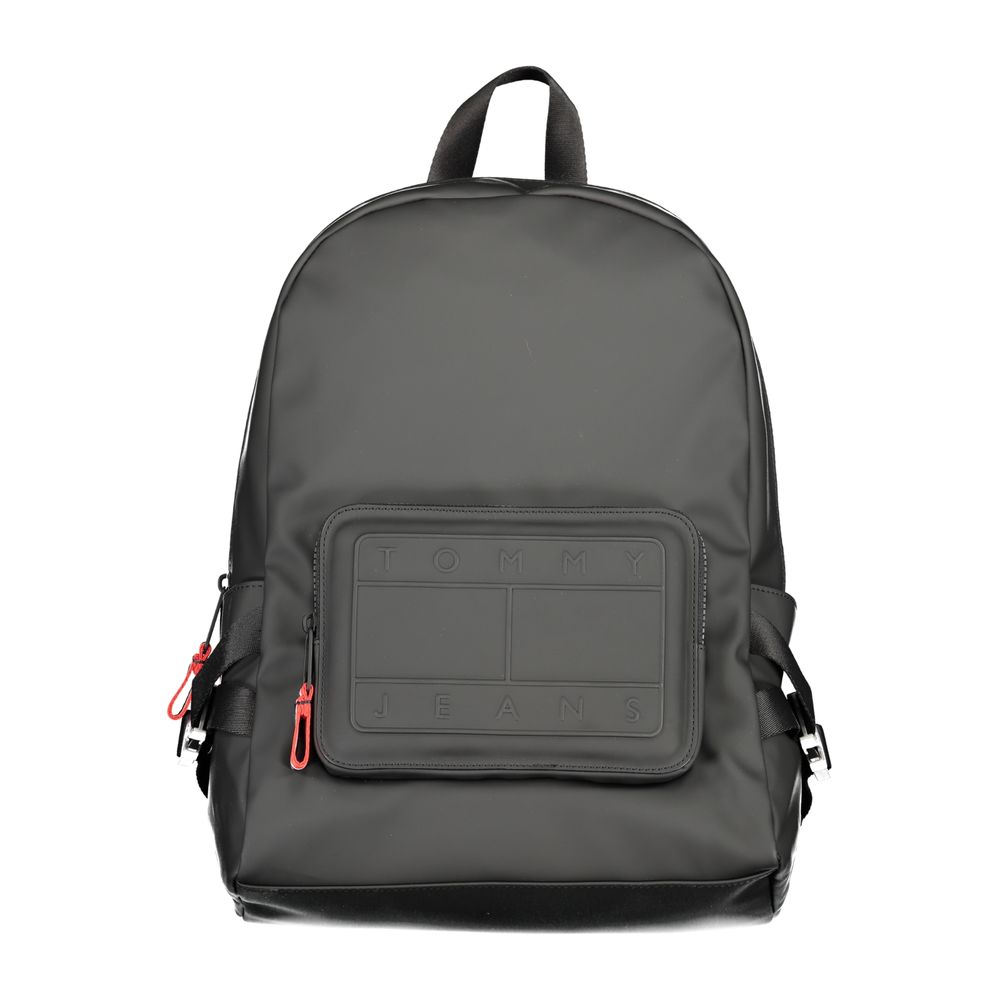 Schwarzer Polyester-Rucksack