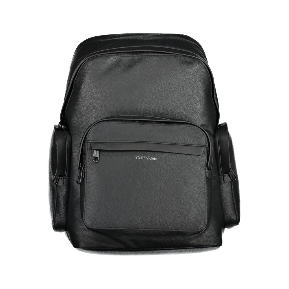 Schwarzer Polyester-Rucksack