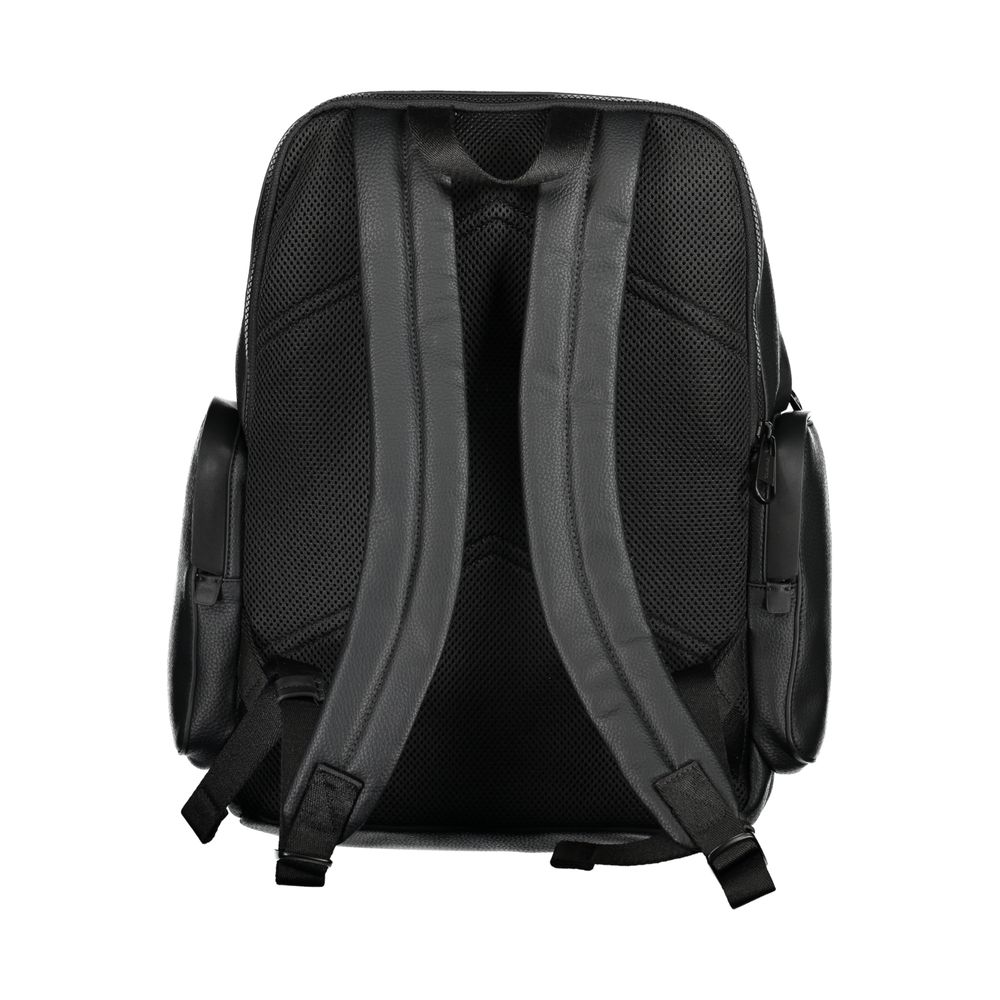 Schwarzer Polyester-Rucksack