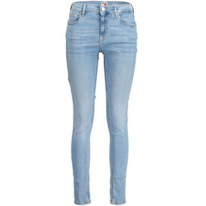 Hellblaue Damenjeans aus Baumwolle