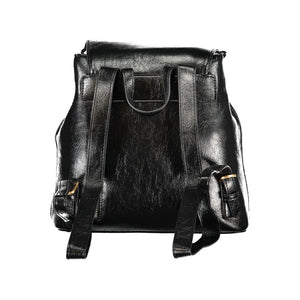 Schwarzer Polyethylen-Rucksack für Damen