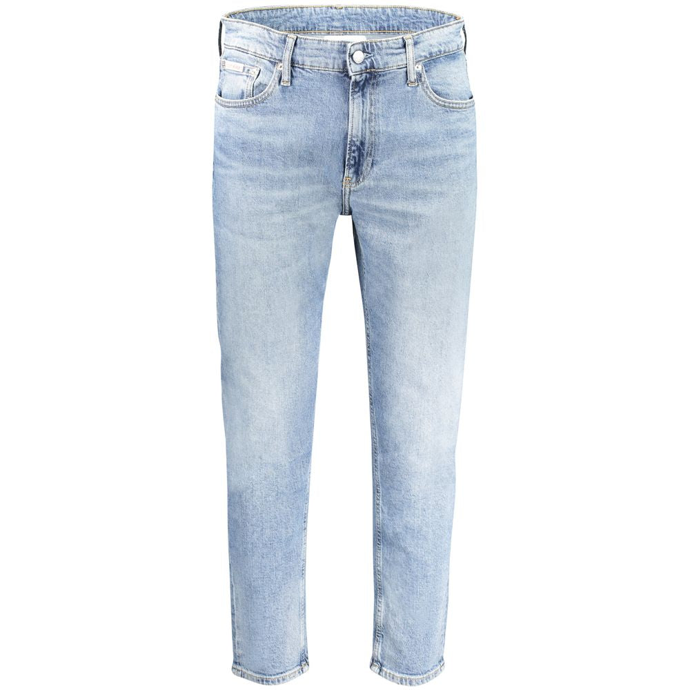 Hellblaue Herrenjeans aus Baumwolle