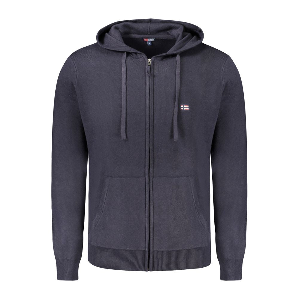 Blaue Strickjacke aus Polyamid für Herren