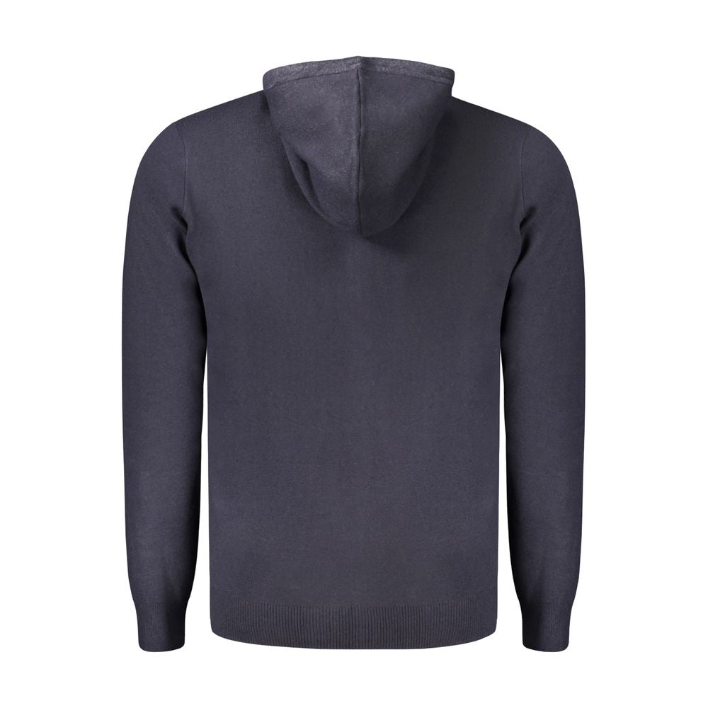 Blaue Strickjacke aus Polyamid für Herren