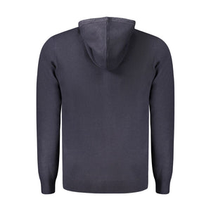 Blue Polyamide Men Cardigan