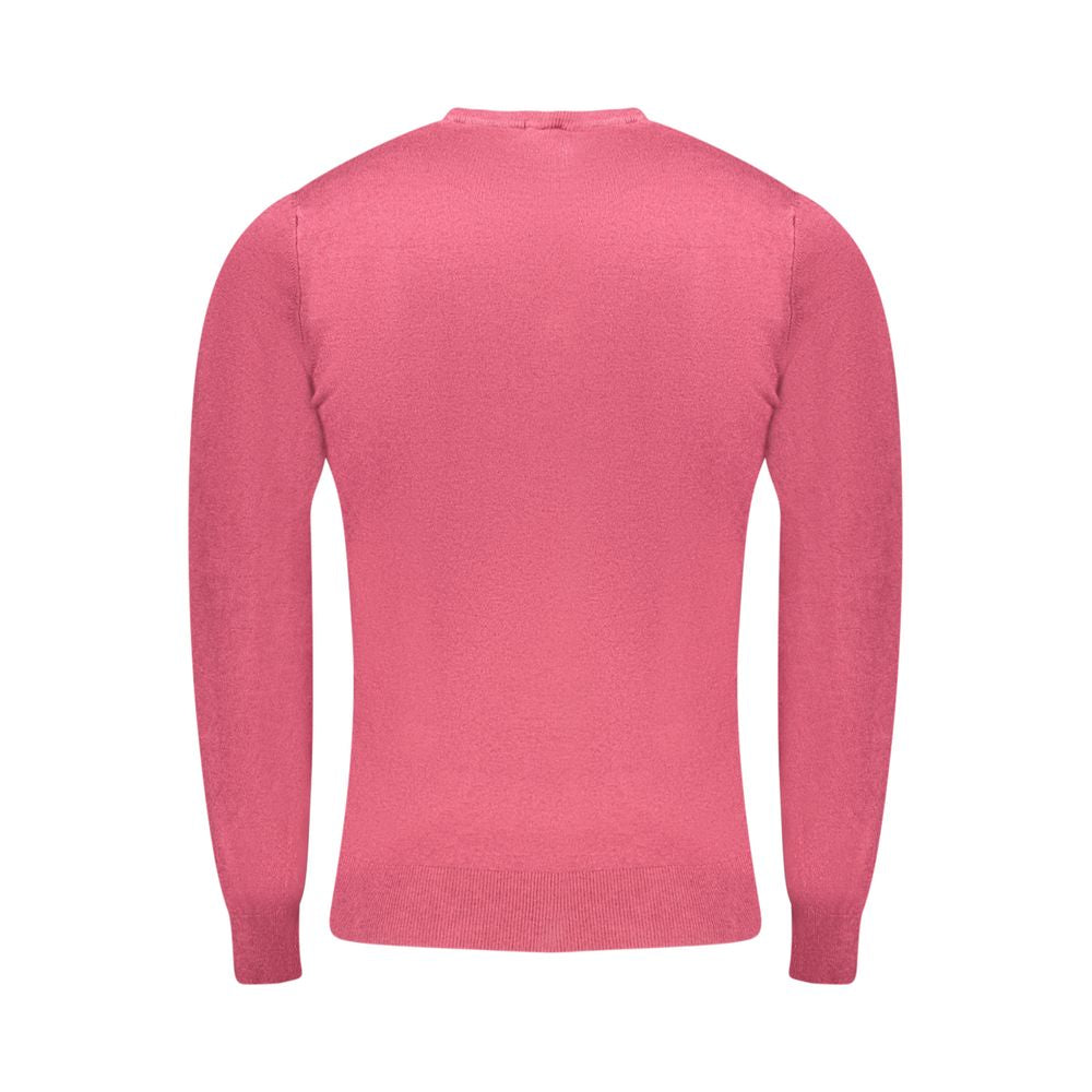 Roter Viskose-Herrenpullover