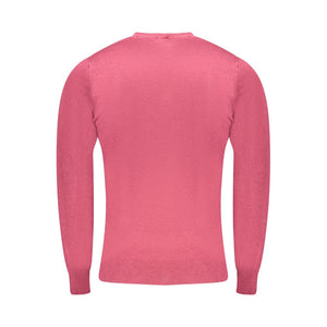 Red Viscose Men Sweater
