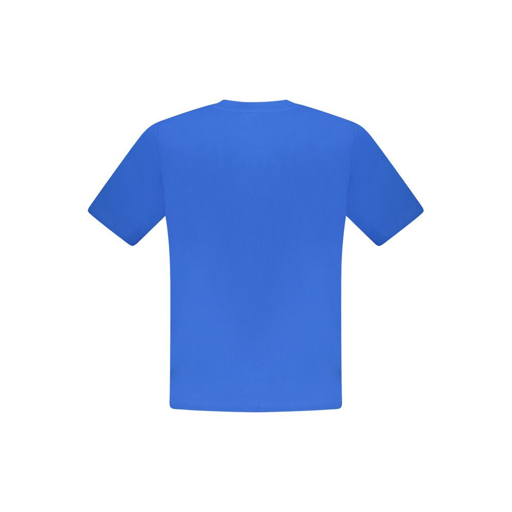 Blaues Herren-T-Shirt aus Baumwolle