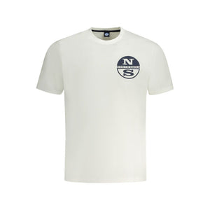 Weißes Herren-T-Shirt aus Baumwolle