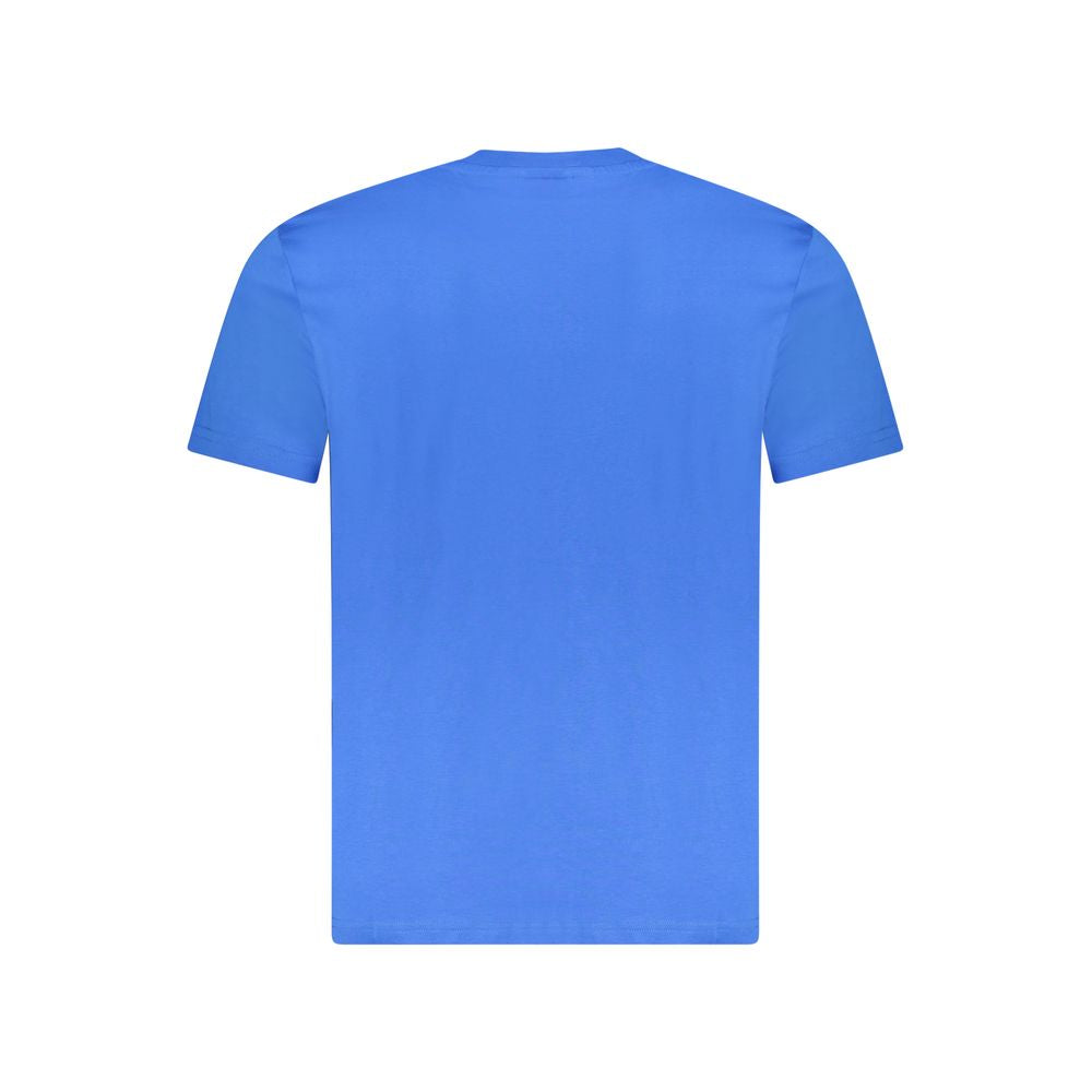 Blaues Herren-T-Shirt aus Baumwolle