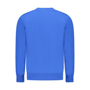 Blue Cotton Men Sweater