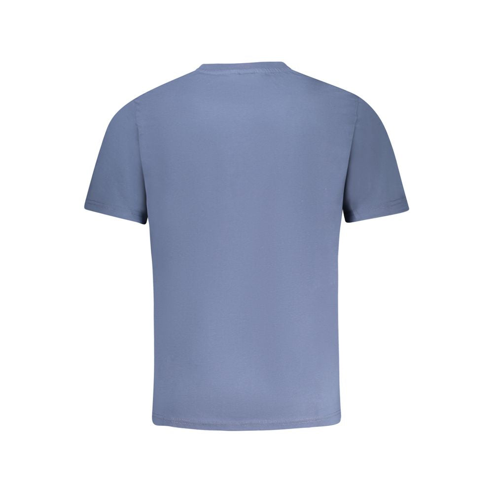 Blaues Herren-T-Shirt aus Baumwolle