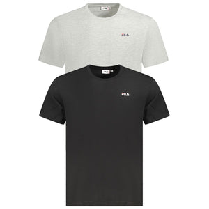 Schwarzes Herren-T-Shirt aus Baumwolle