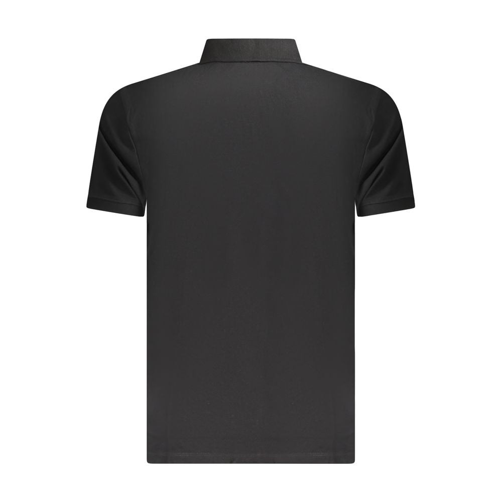 Schwarzes Herren-Poloshirt aus Baumwolle