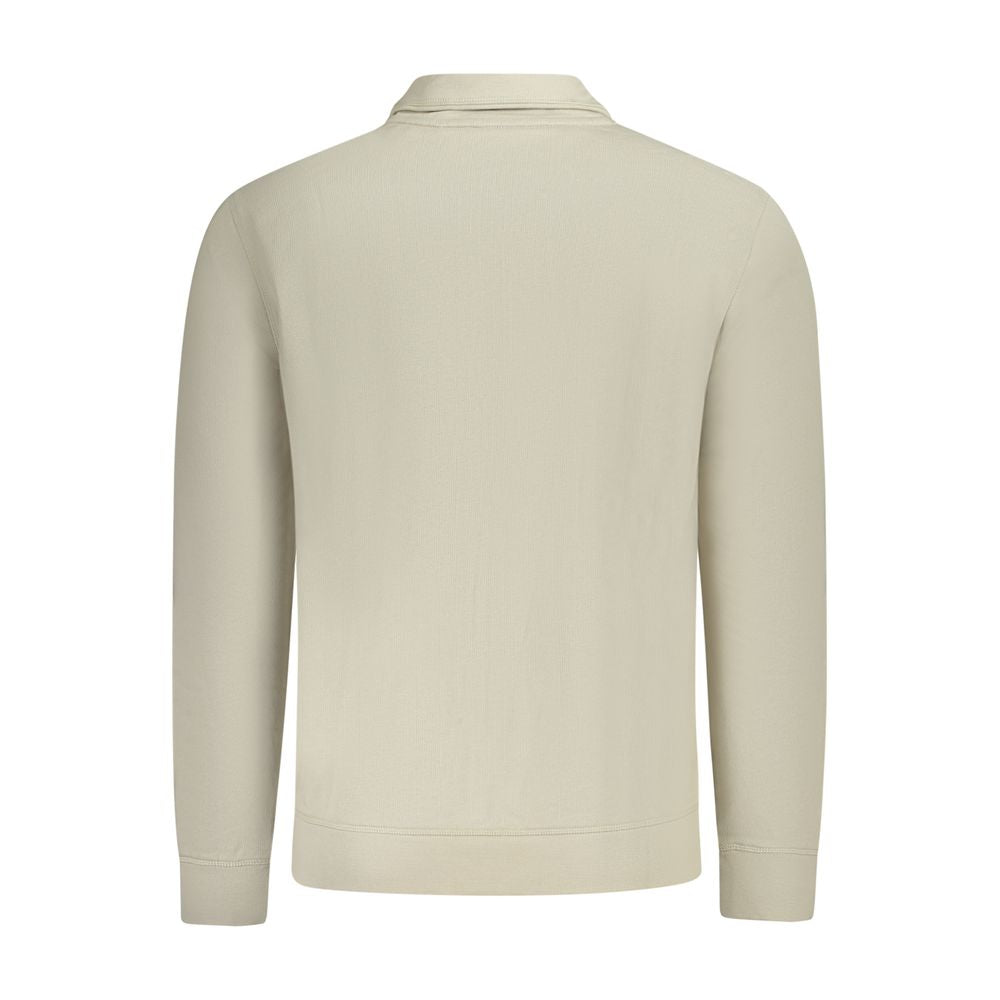Beigefarbener Baumwollpullover