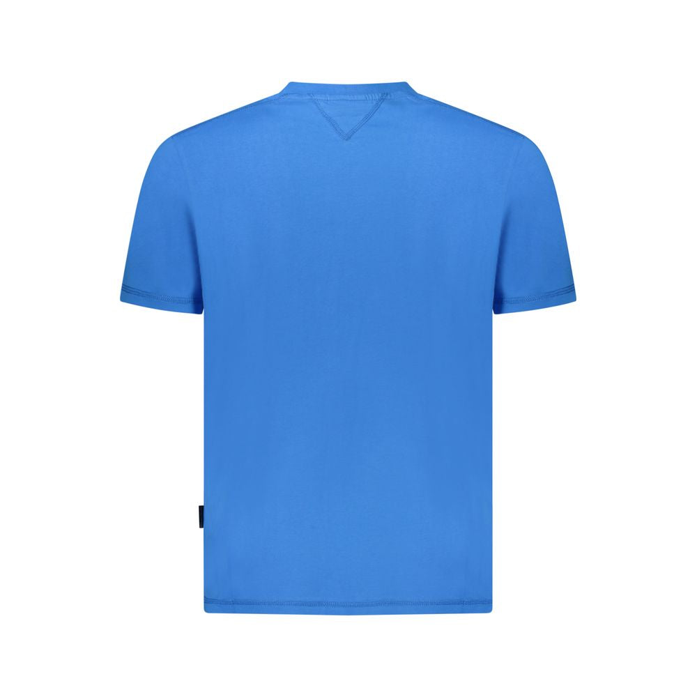Blaues Herren-T-Shirt aus Baumwolle