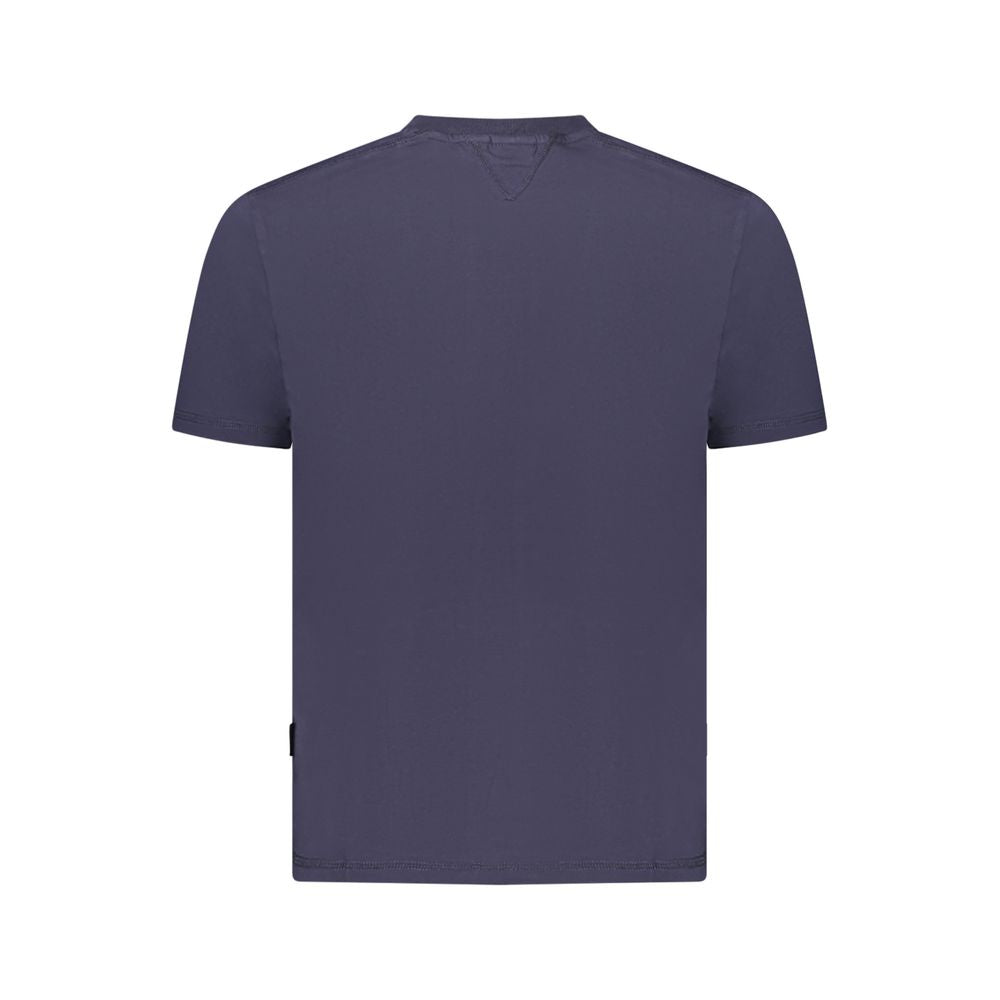 Blaues Herren-T-Shirt aus Baumwolle